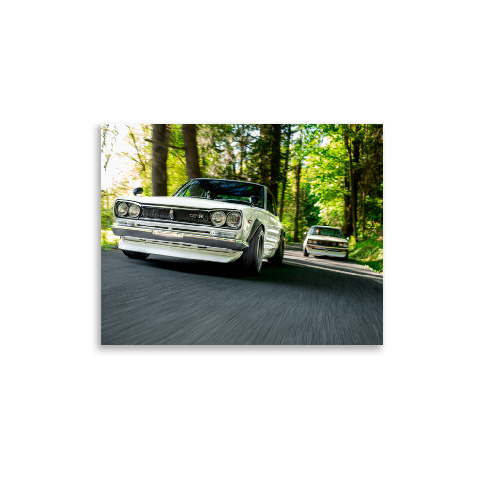 Hakosuka Kenmeri Nissan Skyline GTR Print