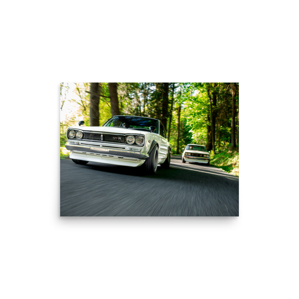 Hakosuka Kenmeri Nissan Skyline GTR Print