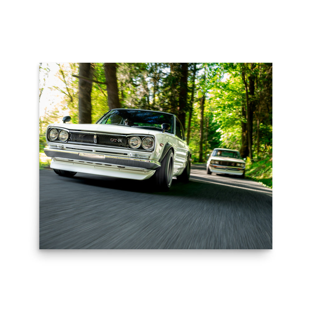 Hakosuka Kenmeri Nissan Skyline GTR Print