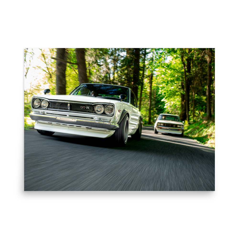 Hakosuka Kenmeri Nissan Skyline GTR Print